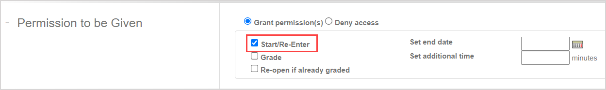 The checkbox option Start Re-enter is highlighted.